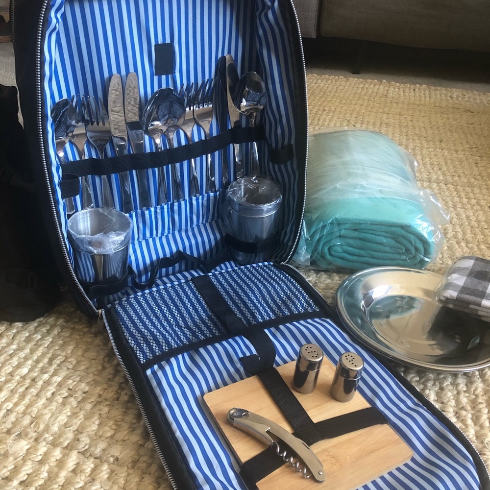 Picnic backpack. Beautiful assortment.